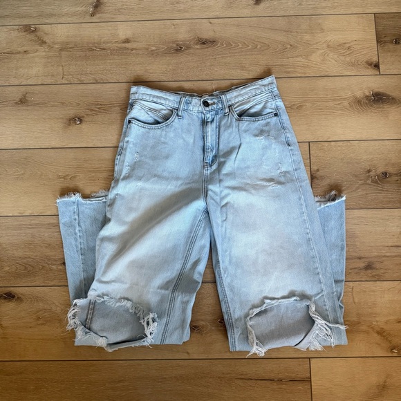 Carly Jean Light Blue Distressed Women Jeans - Picture 2 of 8